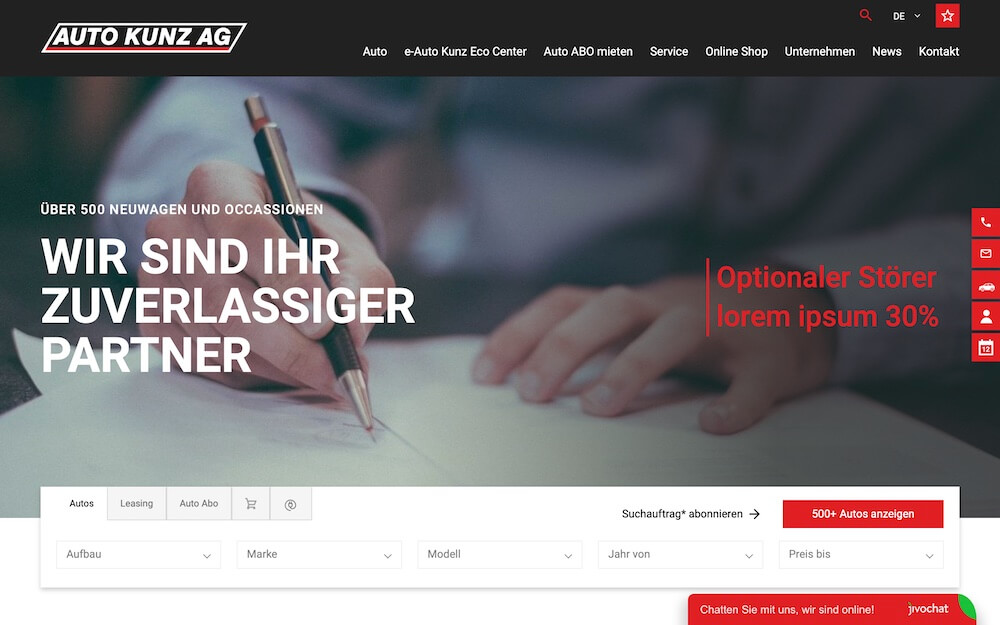 Projekte - Websamurai AG die innovative Webagentur in Aarau und Zürich