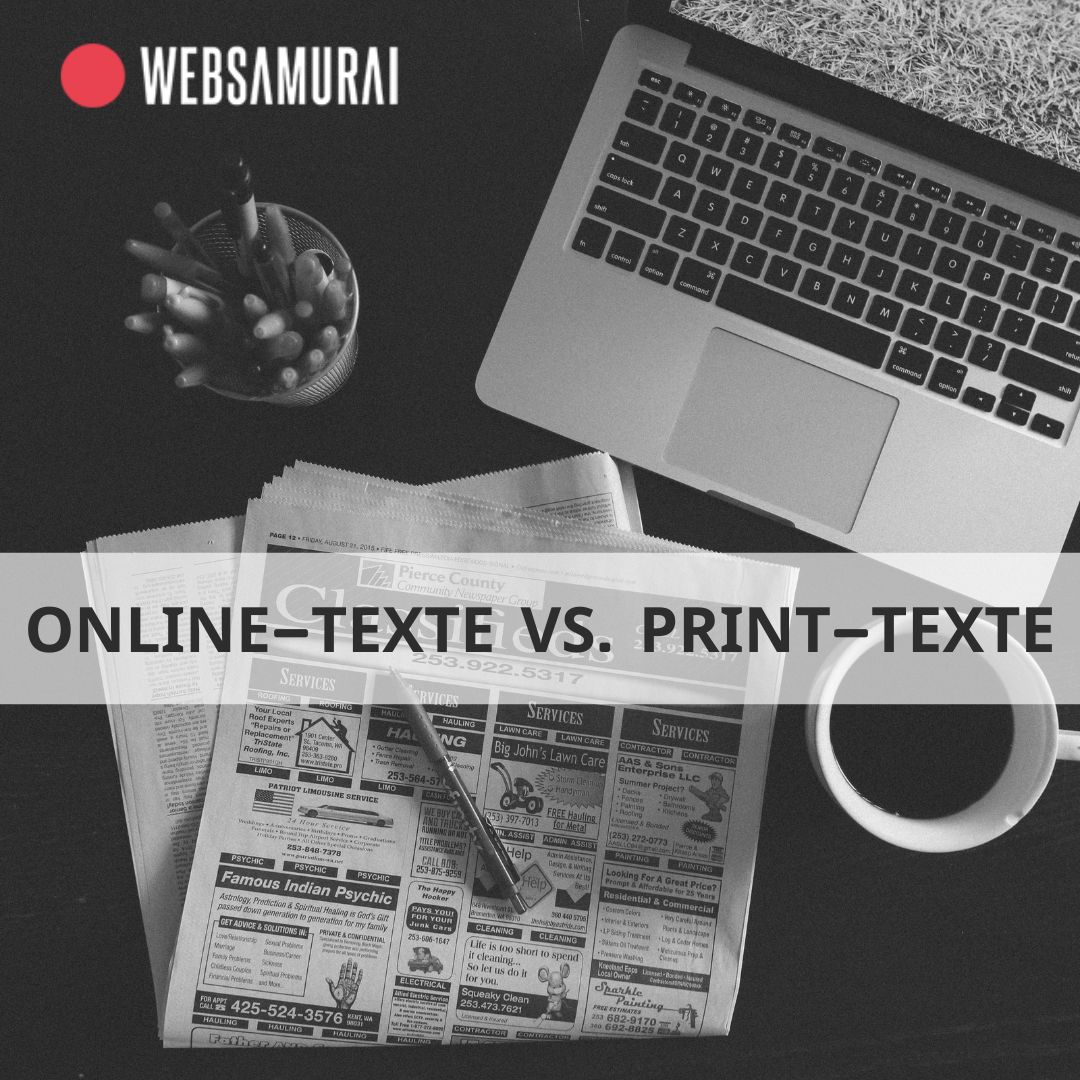 Print-Texte vs. Online-Texte